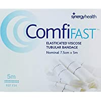 COMFIFAST ELASTICATED VISCOSE TUBULAR BANDAGE BLUE LINES 7.5CMX5M (FOR LARGE LIMBS) - 7.5CMX5M